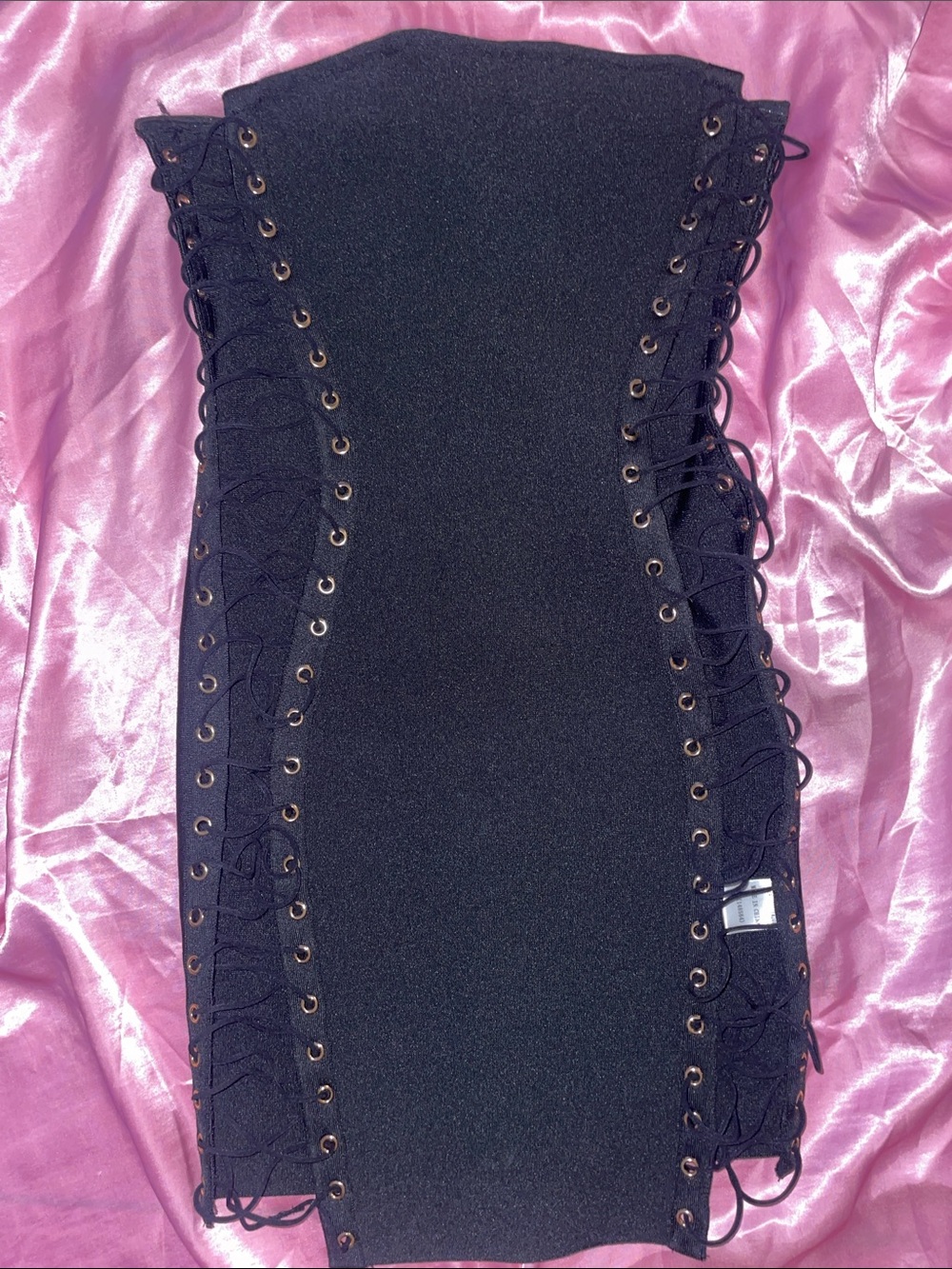 Akira Black Bandage Lace Up Dress 🖤 - Picture 2 of 2
